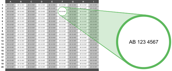 Book registration folded insert example